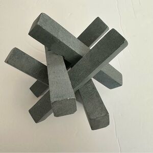 Studio McGee Soapstone Gray Geometric Sculpture